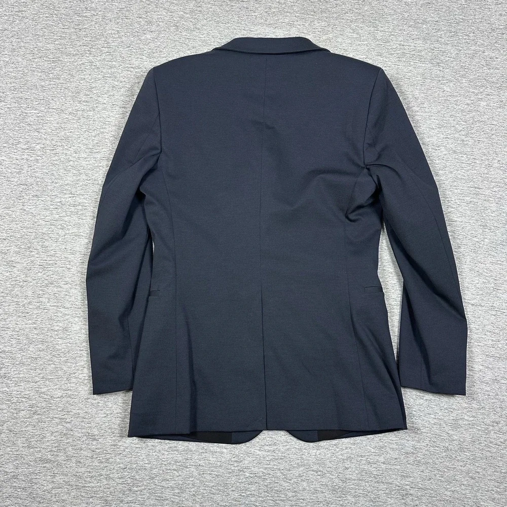 XSuit Blazer Mens 36 Blue Polyester Stretch Lined Tech City Travel Jacket